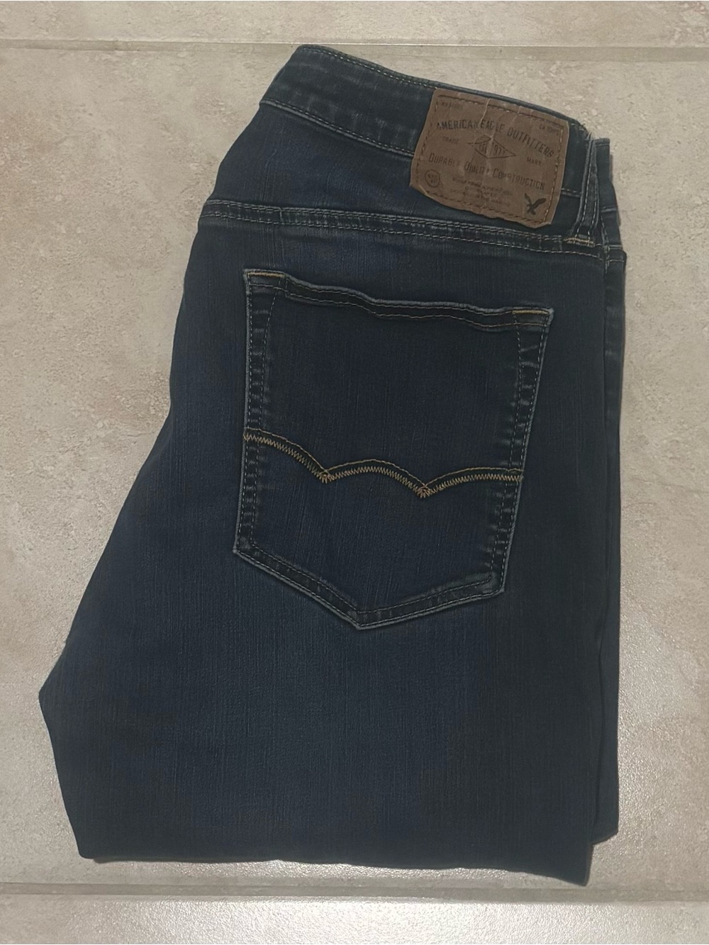 American Eagle Outfitters Women’s Dark Blue Straight Leg Jeans